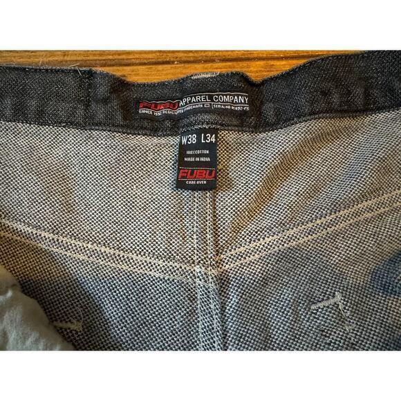 Fubu Apparel Company Men's W 38 x L 34 Black Serial No. 05092-05 Dark Demin - Picture 4 of 8